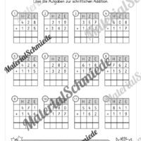 Schriftliche Addition - ZR 1.000 (mit Übertrag) - Vorschau 06