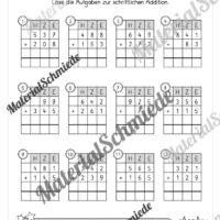 Schriftliche Addition - ZR 1.000 (mit Übertrag) - Vorschau 07