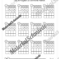 Schriftliche Addition - ZR 1.000 (mit Übertrag) - Vorschau 08