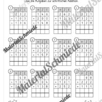 Schriftliche Addition - ZR 1.000 (mit Übertrag) - Vorschau 09