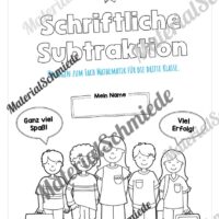 Schriftliche Subtraktion - ZR 1.000 (mit Übertrag) - Vorschau 01