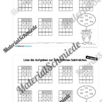 Mini-Heft: Schriftliche Addition & Subtraktion - ZR 1.000 (mit Übertrag) - Vorschau 18