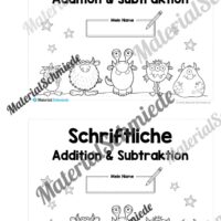 Mini-Heft: Schriftliche Addition & Subtraktion - ZR 1.000 (ohne Übertrag) - Vorschau 01