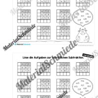 Mini-Heft: Schriftliche Addition & Subtraktion - ZR 1.000 (ohne Übertrag) - Vorschau 18