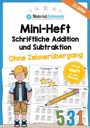 Mini-Heft: Schriftliche Addition & Subtraktion – ZR 1.000 (ohne Übertrag)