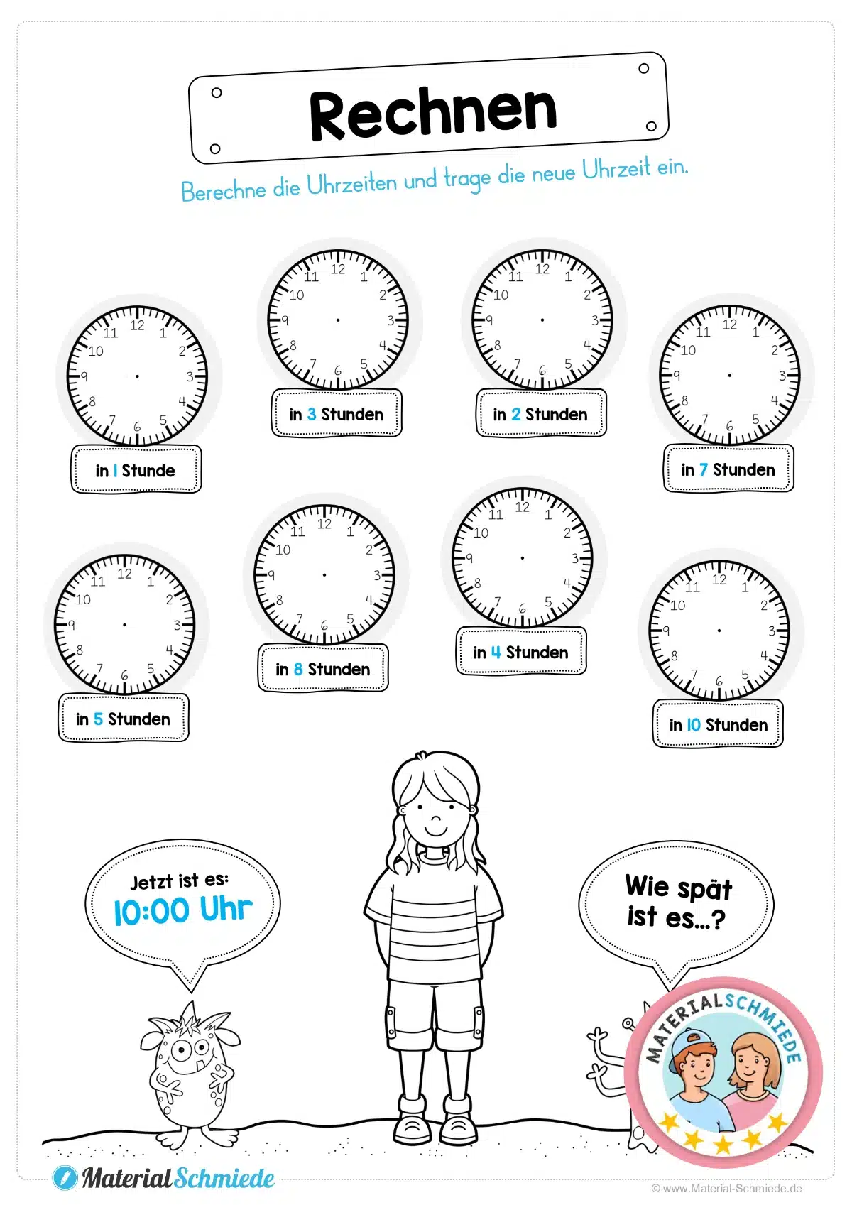 Rechnen mit Uhrzeiten