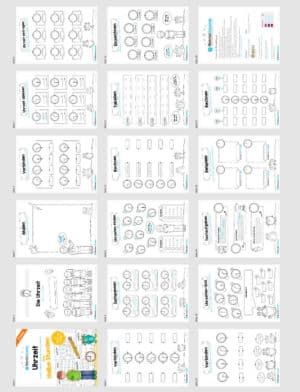 Übungen Uhrzeit: Halbe Stunden (Überblick)