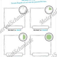 Übungen Uhrzeit: Mix-Aufgaben (Beispiele notieren)