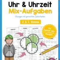 Uhrzeit: 15 Mix-Aufgaben [Digital]