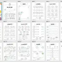 Übungsheft Uhrzeit: 15 Aufgaben (Gemischte Zeiteinheiten) - Überblick