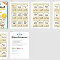 Plauderkarten: Uhr & Uhrzeit (36 Karten) - Überblick