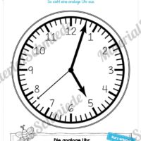 Uhr und Uhrzeit kennenlernen (Analgoe Uhr)
