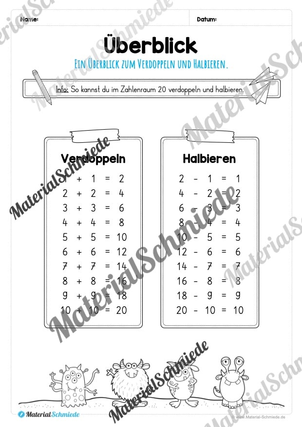 Verdoppeln & Halbieren (Vorschau 02)