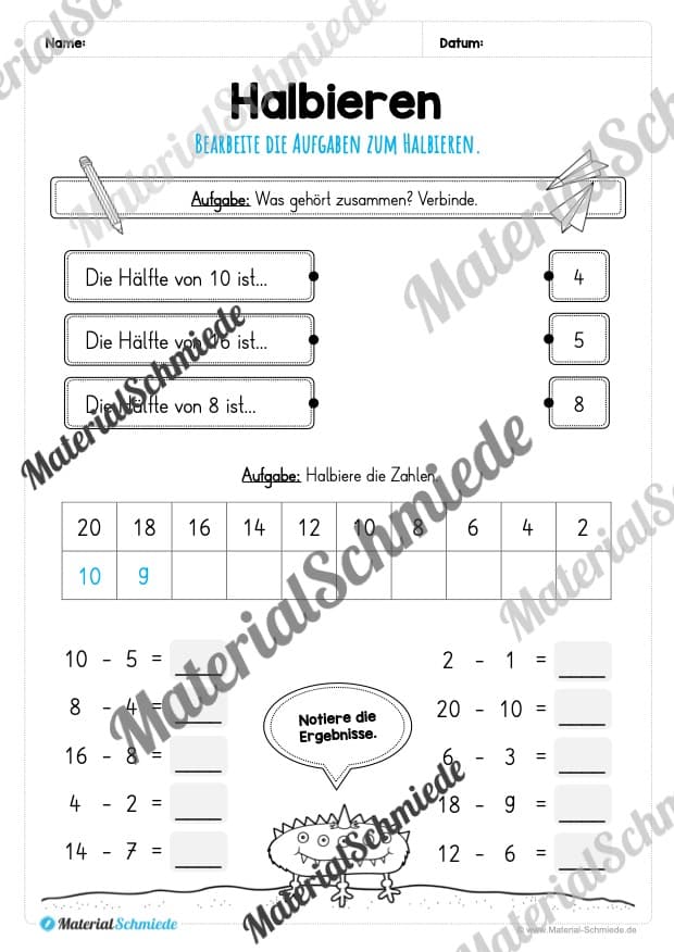 Verdoppeln & Halbieren (Vorschau 17)