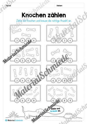 Mathe 1. Klasse: Wiederholungsaufgaben (Vorschau 06)