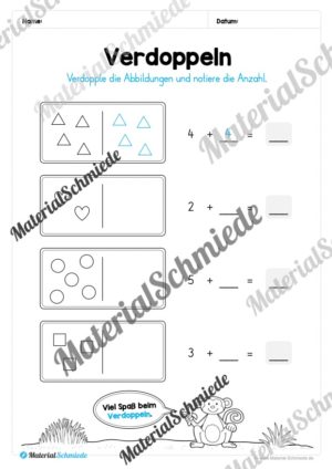 Mathe 1. Klasse: Wiederholungsaufgaben (Vorschau 07)