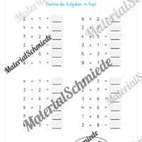 Mathe 1. Klasse: Wiederholungsaufgaben (Vorschau 12)