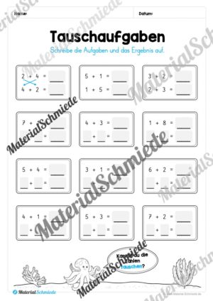 Mathe 1. Klasse: Wiederholungsaufgaben (Vorschau 14)