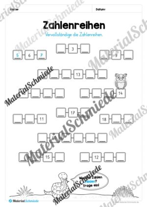 Mathe 1. Klasse: Wiederholungsaufgaben (Vorschau 16)