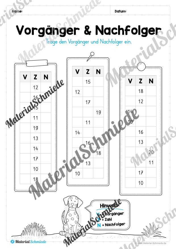 Mathe 1. Klasse: Wiederholungsaufgaben (Vorschau 17)