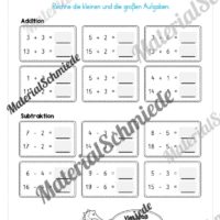 Mathe 1. Klasse: Wiederholungsaufgaben (Vorschau 18)