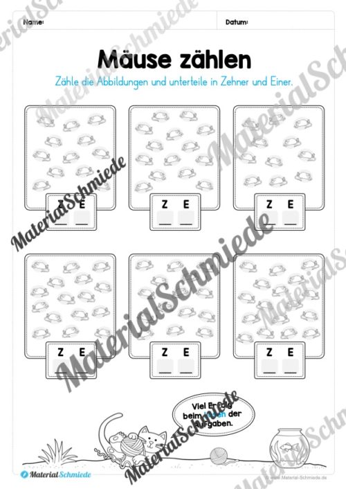 Mathe 1. Klasse: Wiederholungsaufgaben (Vorschau 19)