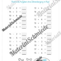Mathe 1. Klasse: Wiederholungsaufgaben (Vorschau 21)