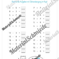 Mathe 1. Klasse: Wiederholungsaufgaben (Vorschau 22)