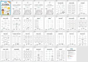 Fit in Mathe: Wiederholungsaufgaben für die 1. Klasse (30 Arbeitsblätter) – Überblick Fit in Mathe: Wiederholungsaufgaben für die 1. Klasse (30 Arbeitsblätter) – Überblick