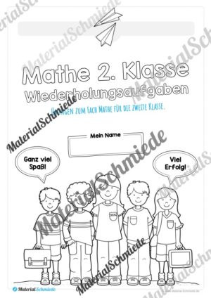 Mathe 2. Klasse: Wiederholungsaufgaben (Vorschau 01)