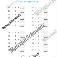 Mathe 2. Klasse: Wiederholungsaufgaben (Vorschau 10)