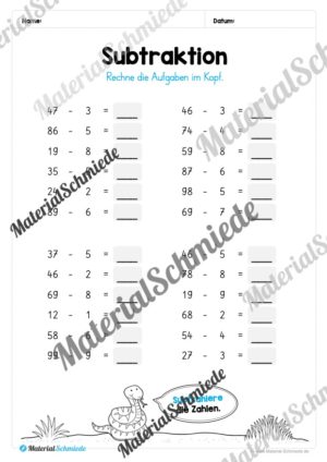 Mathe 2. Klasse: Wiederholungsaufgaben (Vorschau 10)