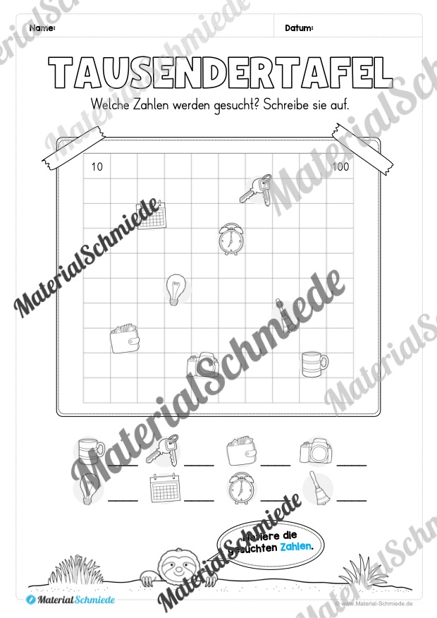 Mathe 3. Klasse: Wiederholungsaufgaben (Vorschau 06)