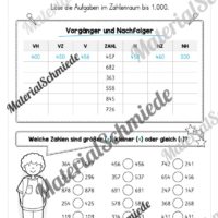 Mathe 3. Klasse: Wiederholungsaufgaben (Vorschau 08)