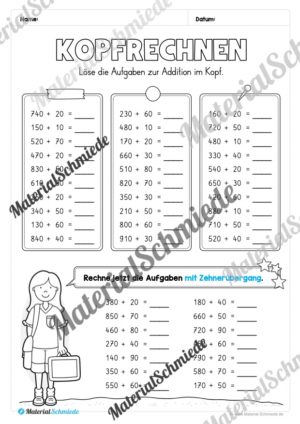 Mathe 3. Klasse: Wiederholungsaufgaben (Vorschau 12)