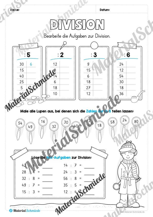 Mathe 3. Klasse: Wiederholungsaufgaben (Vorschau 15)