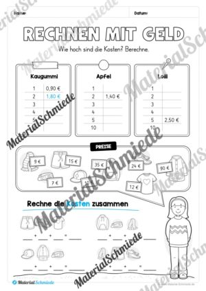 Mathe 3. Klasse: Wiederholungsaufgaben (Vorschau 22)