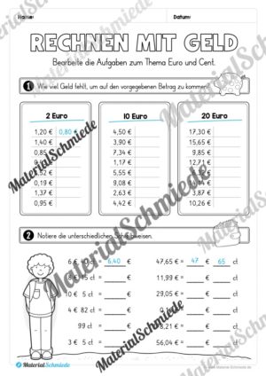 Mathe 3. Klasse: Wiederholungsaufgaben (Vorschau 23)