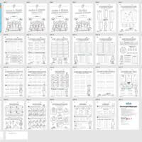 Fit in Mathe: Wiederholungsaufgaben für die 3. Klasse (30 Arbeitsblätter) - Überblick