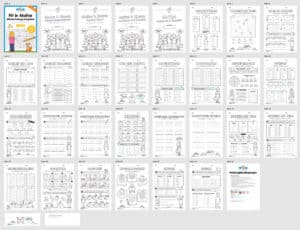 Fit in Mathe: Wiederholungsaufgaben für die 3. Klasse (30 Arbeitsblätter) – Überblick Fit in Mathe: Wiederholungsaufgaben für die 3. Klasse (30 Arbeitsblätter) – Überblick