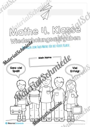 Mathe 4. Klasse: Wiederholungsaufgaben (Vorschau 01)