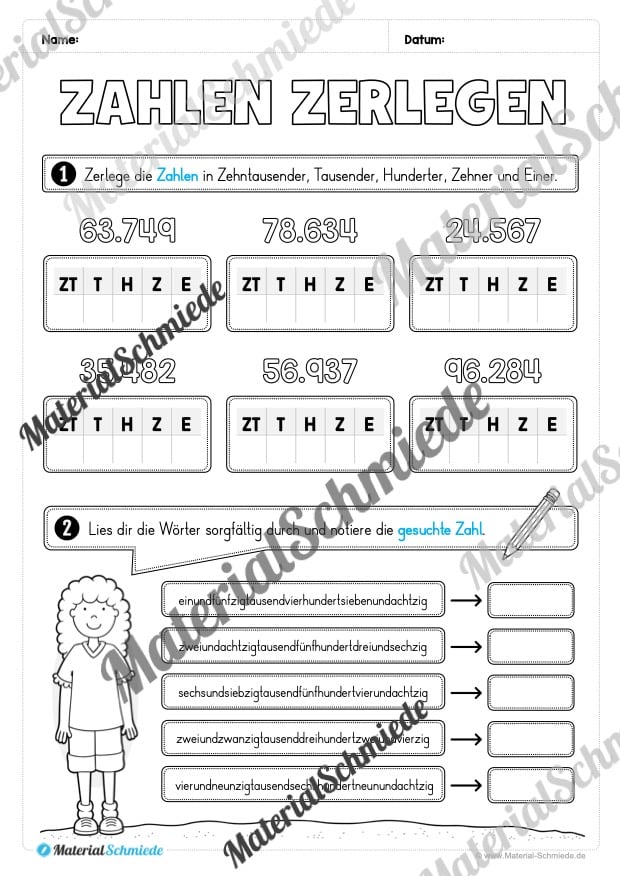 Mathe 4. Klasse: Wiederholungsaufgaben (Vorschau 05)