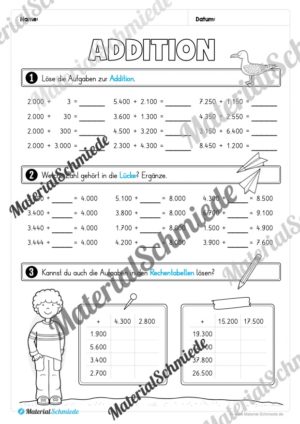 Mathe 4. Klasse: Wiederholungsaufgaben (Vorschau 07)