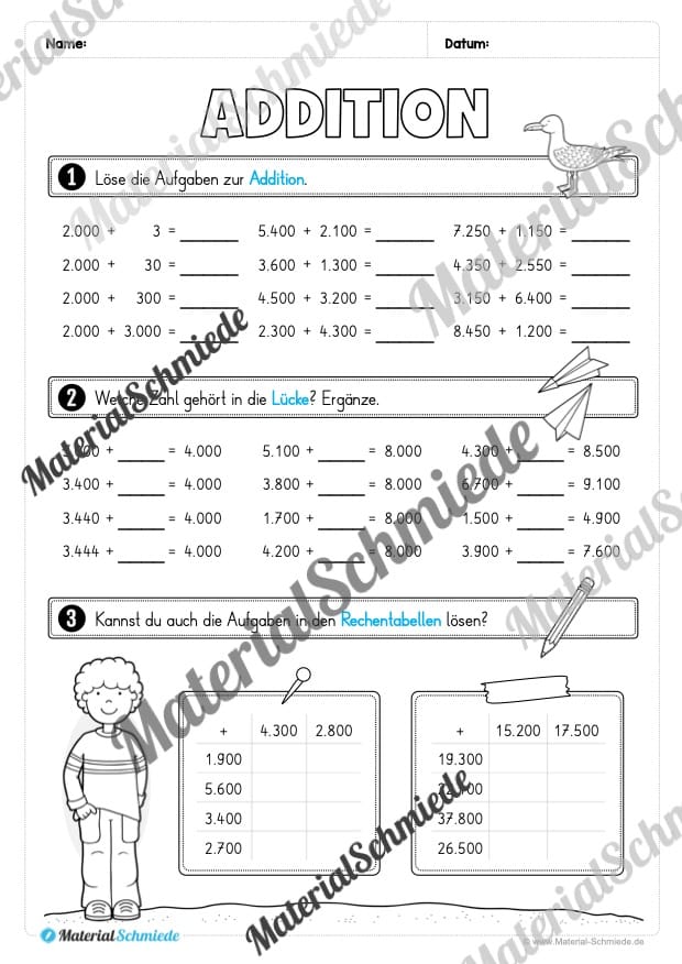 Mathe 4. Klasse: Wiederholungsaufgaben (Vorschau 07)