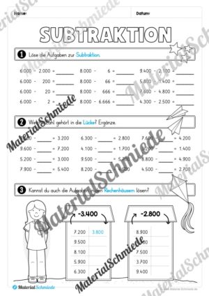 Mathe 4. Klasse: Wiederholungsaufgaben (Vorschau 08)