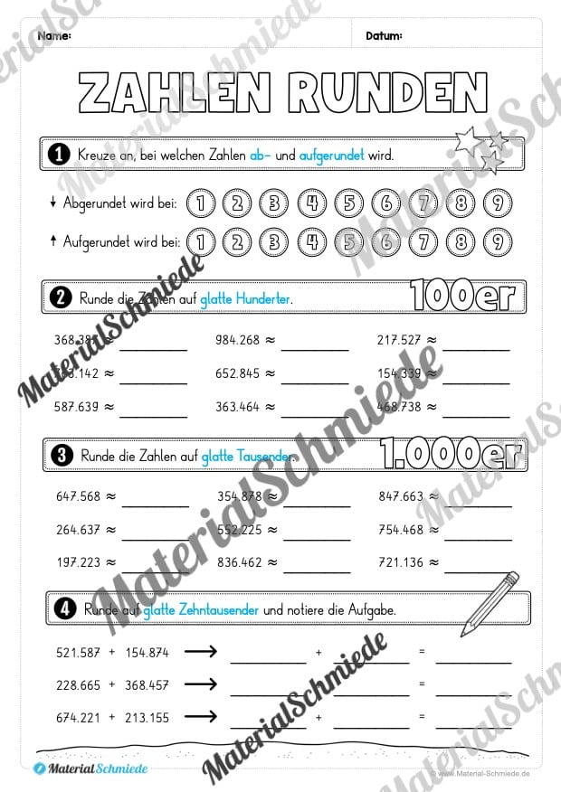 Mathe 4. Klasse: Wiederholungsaufgaben (Vorschau 11)