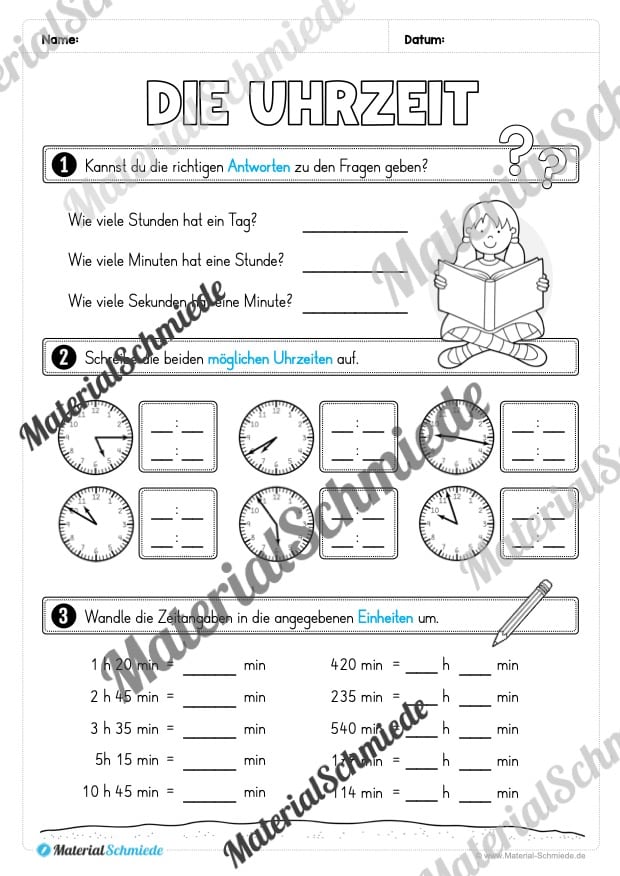 Mathe 4. Klasse: Wiederholungsaufgaben (Vorschau 13)