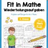 Fit in Mathe: Wiederholungsaufgaben 4. Klasse (30 Arbeitsblätter) [Digital]