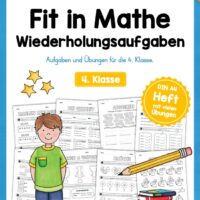 Fit in Mathe: Wiederholungsaufgaben für die 4. Klasse (30 Arbeitsblätter)