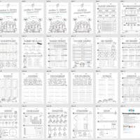 Fit in Mathe: Wiederholungsaufgaben für die 4. Klasse (30 Arbeitsblätter) - Überblick